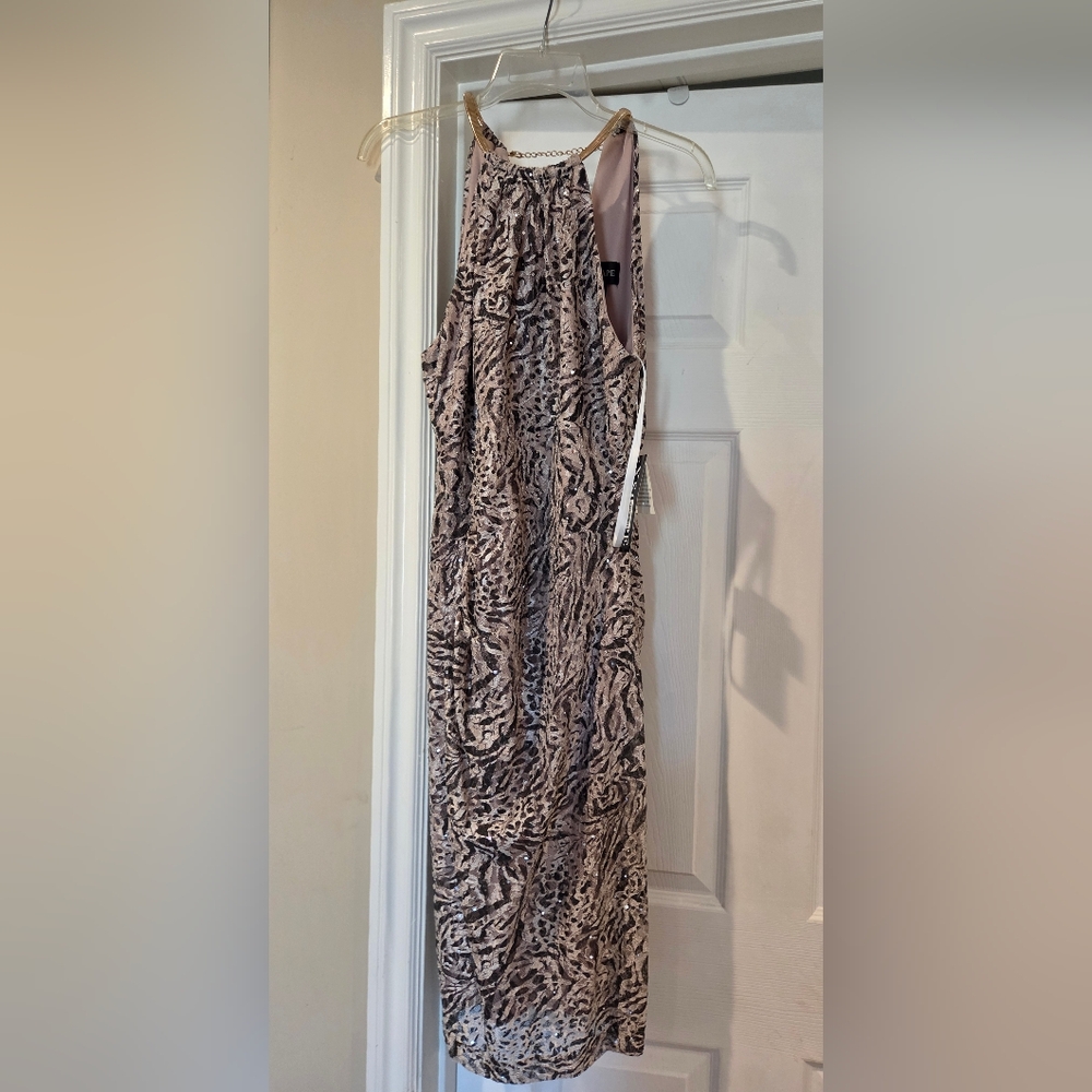 Xscape Animal Print Dress